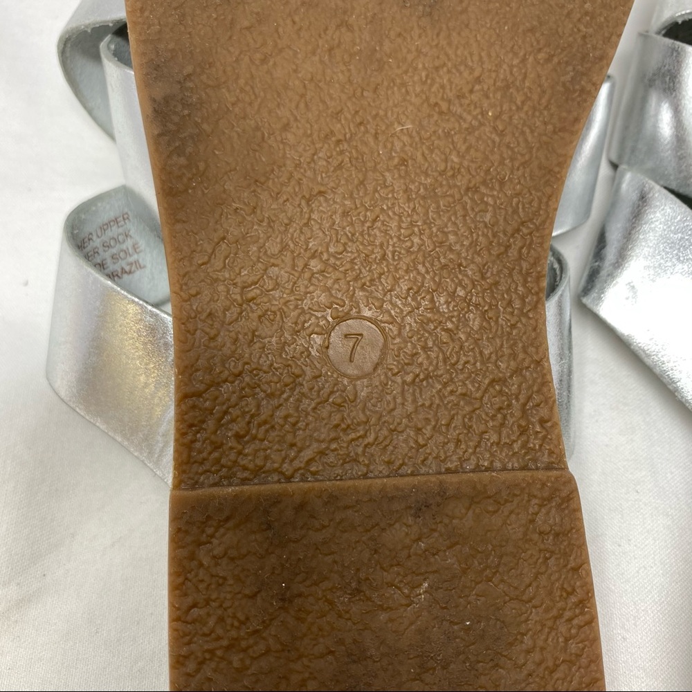 Madewell Metallic The Boardwalk Woven Slide Sandal - Picture 11 of 11
